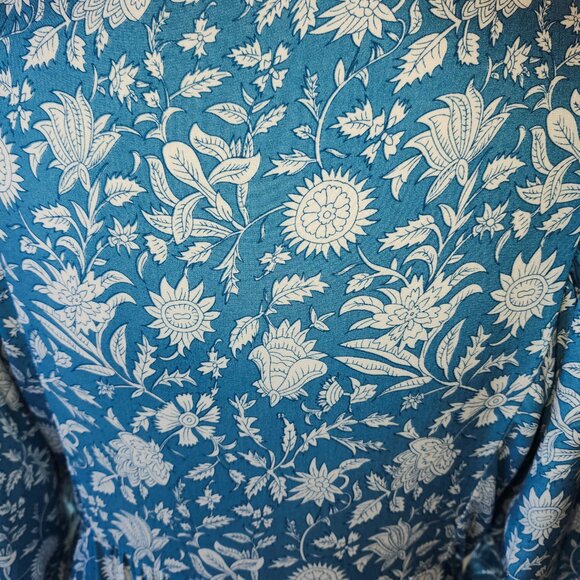 25152 Beautiful Turquoise 3 Tier maxi dress 3/4 Sleeve - Picture 10 of 12